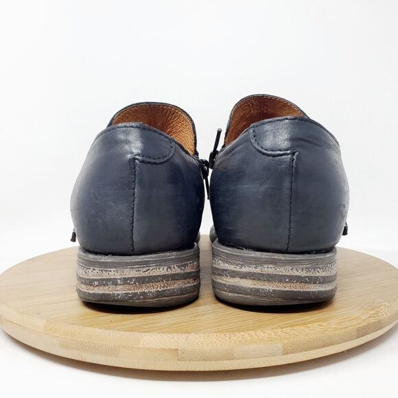 Miz Mooz Lyric Bootie Womens 38‎ Black Leather Zip Biker Moto Shootie Boho Shoes - Picture 8 of 12